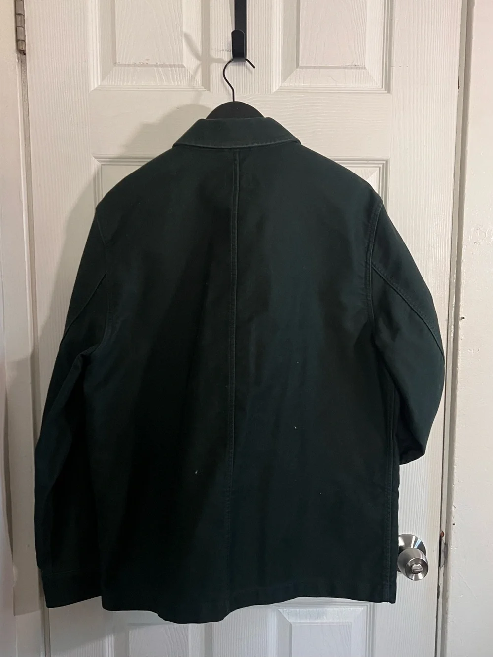 J. Crew Men's Forest Green Cotton Chore Coat | Size Large | 100% Cotton